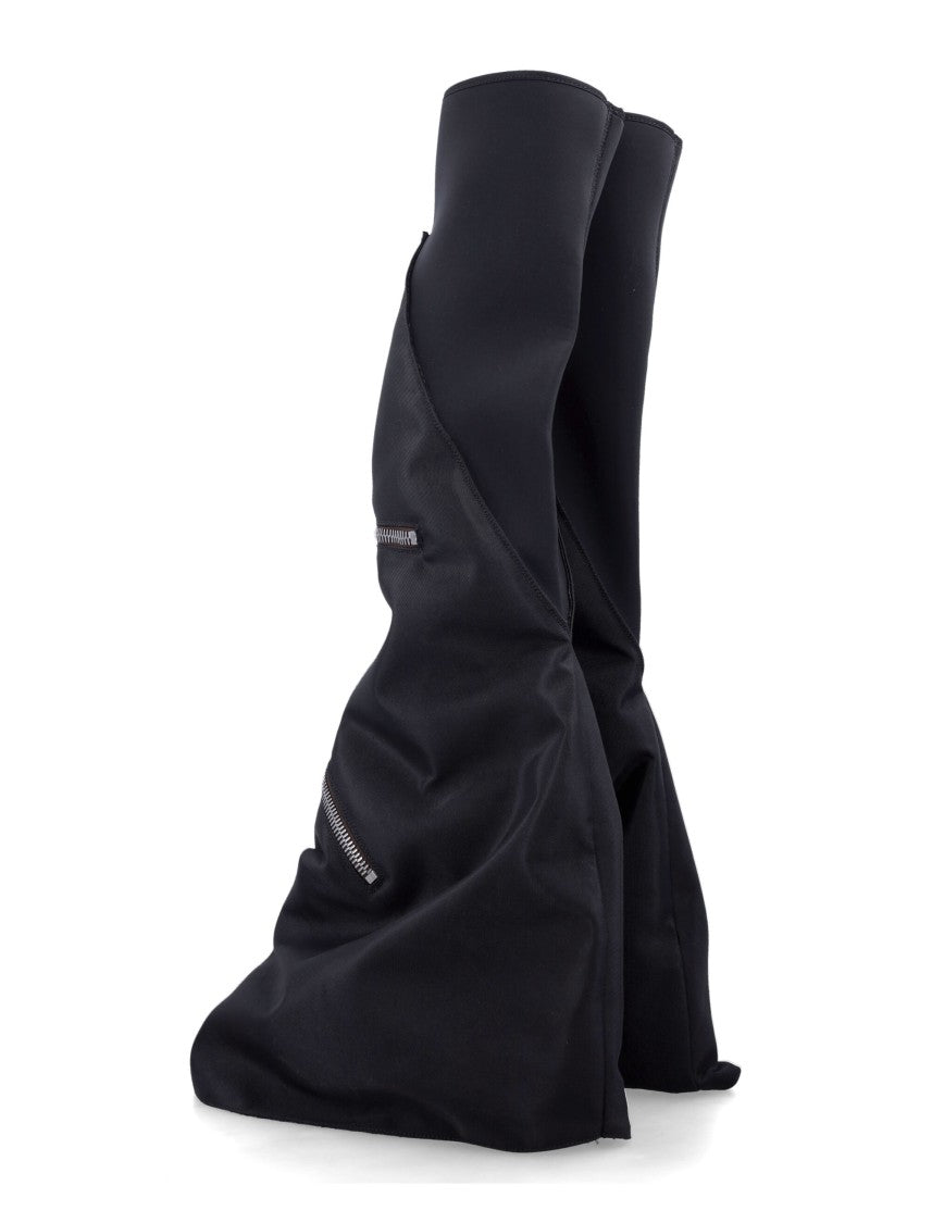 Drkshdw By Rick Owens Cargo Fetish Over Knee Boots