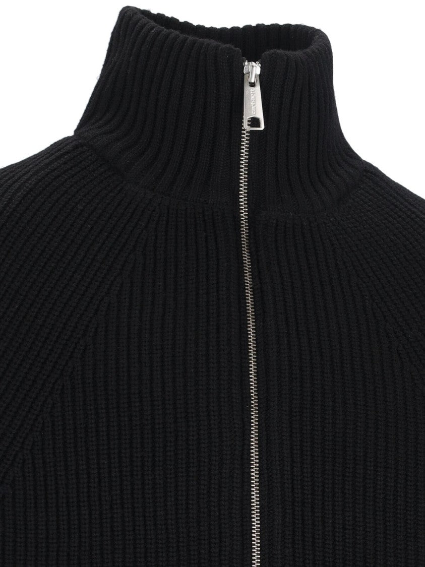 Carhartt Wip Black Banley High-Neck Ribbed Wool-Blend Sweater