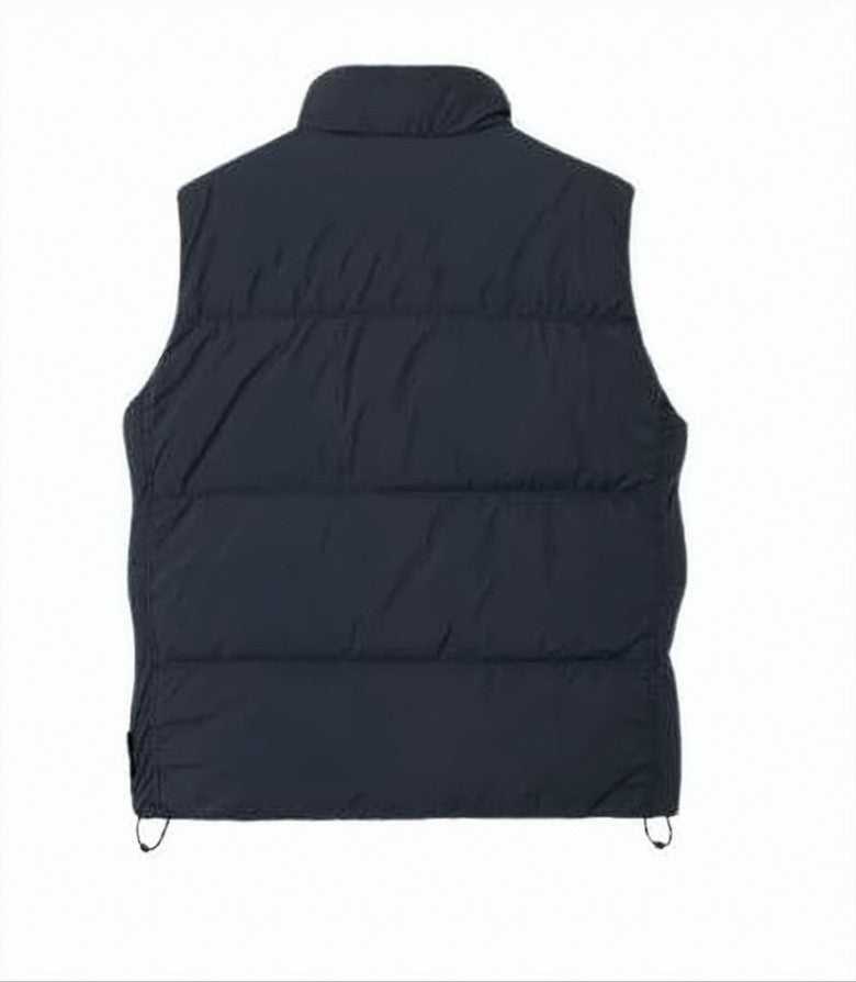 Stone Island Quilted Padded Vest With High Collar And Flap Pockets