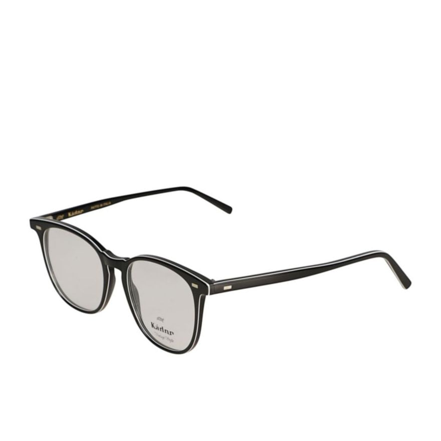 Kador Simple Rounded Square Frame Eyeglasses With Glossy Finish