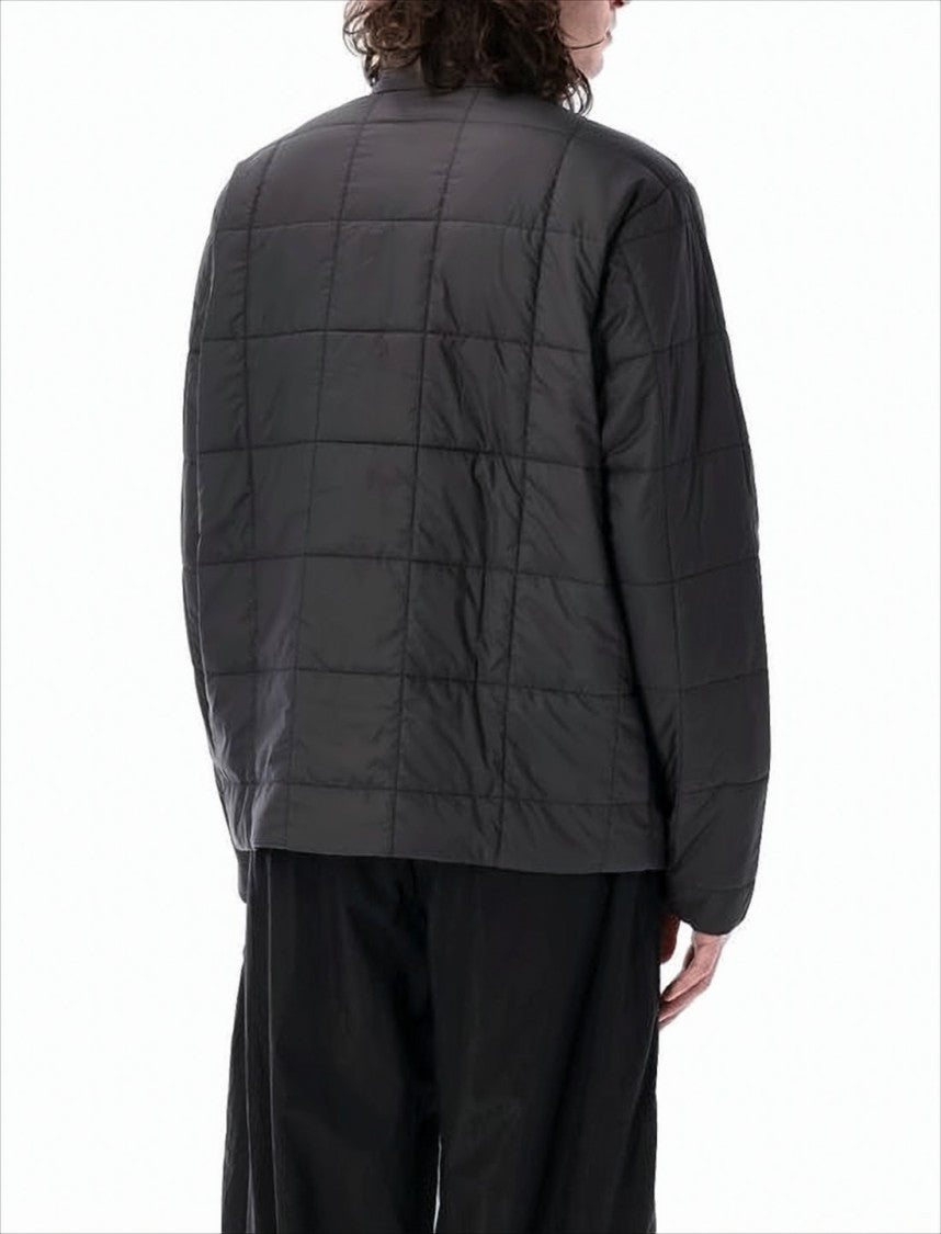 Patagonia Quilted Black Padded Jacket With Stand Collar