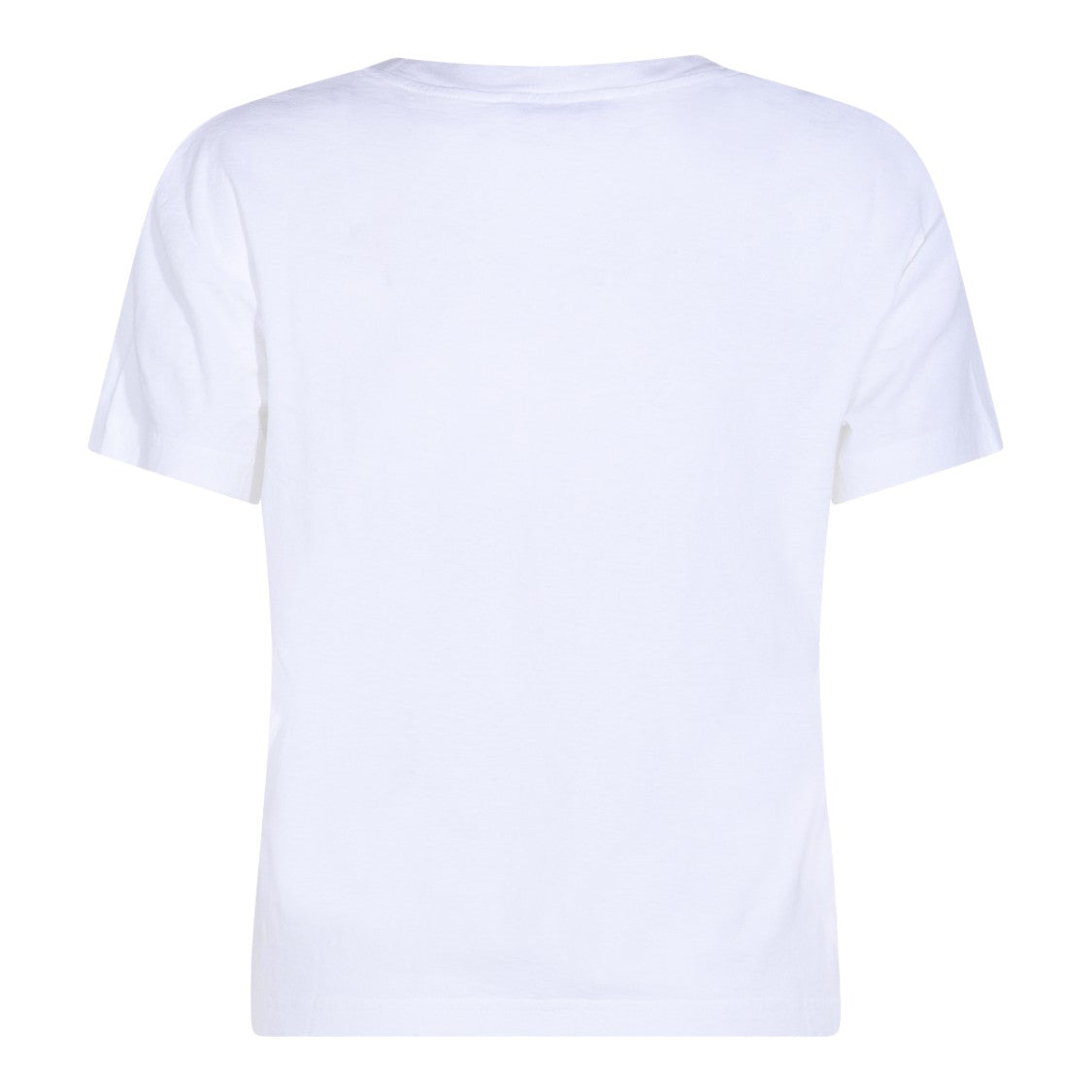 Acne Studios Short-Sleeved White T-Shirt With Distressed Text Design