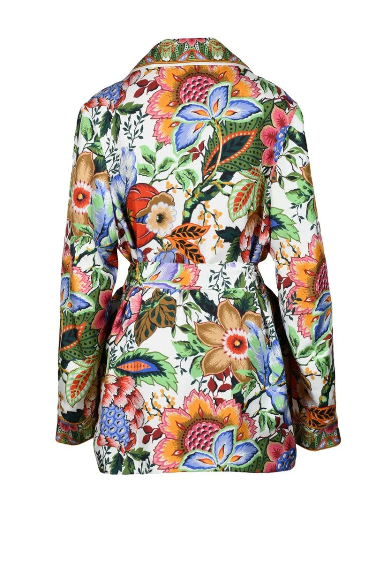 Etro Silk Blazer Belt Lined - Multicolor