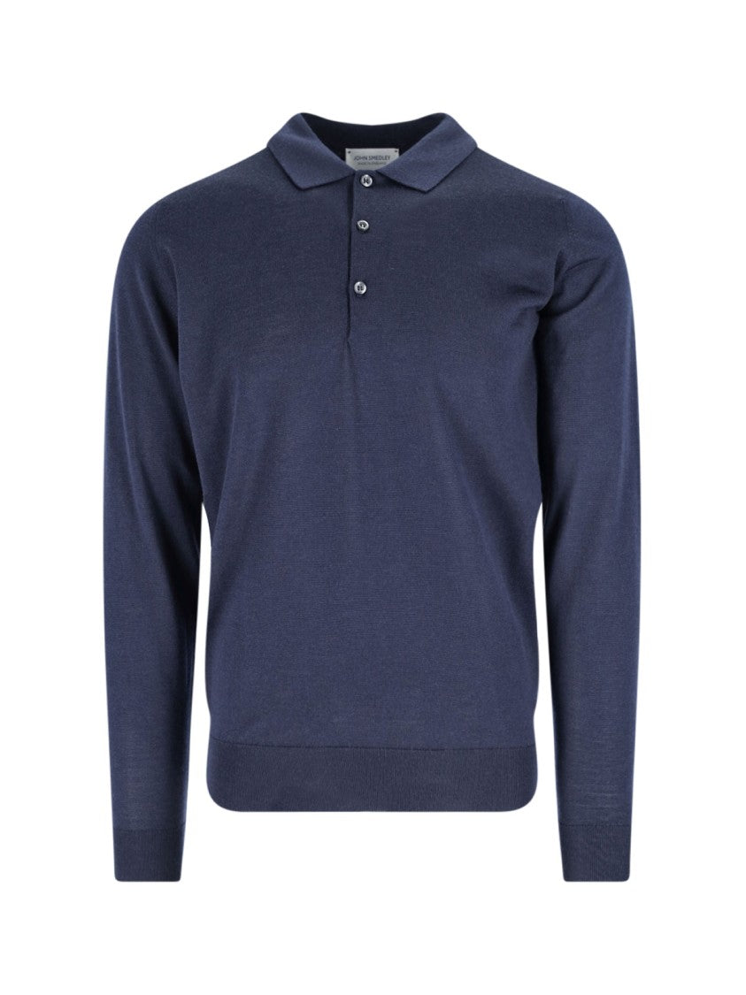 John Smedley Fine Knit Sweater With Ribbed Details