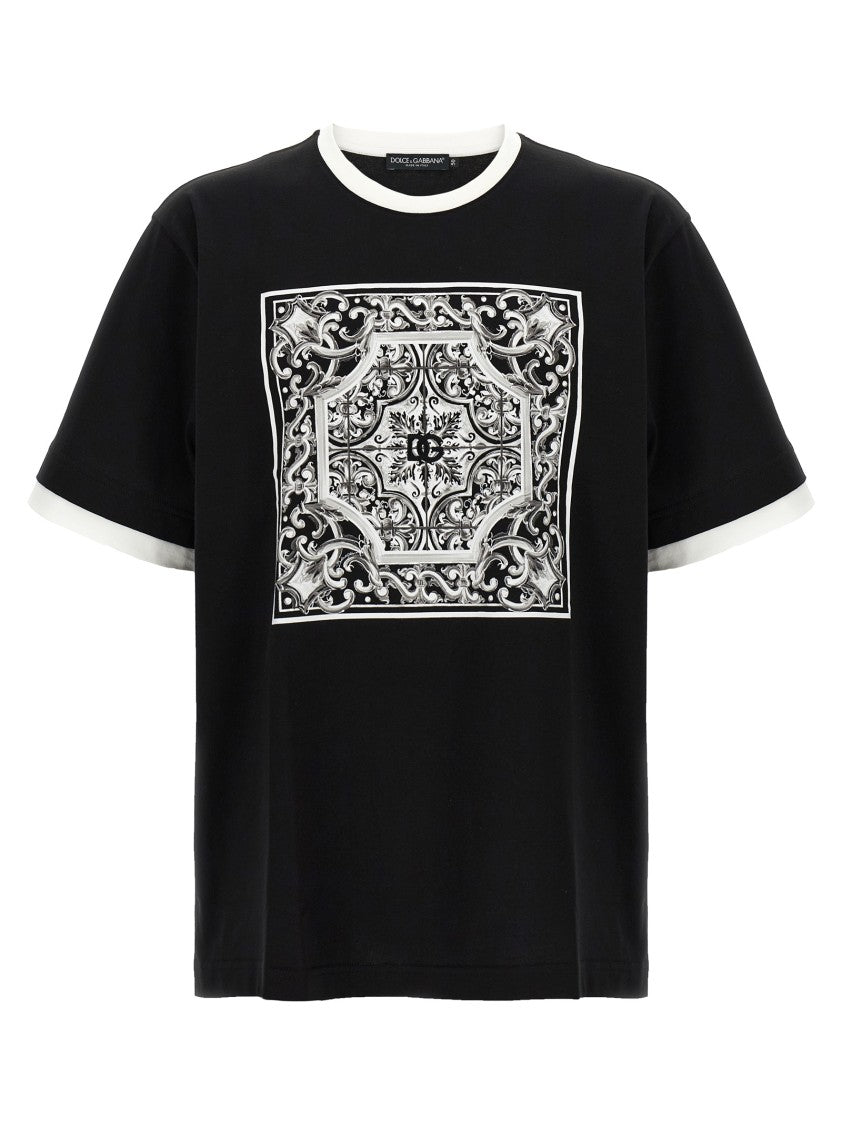 Dolce & Gabbana Maiolica' Print T-Shirt