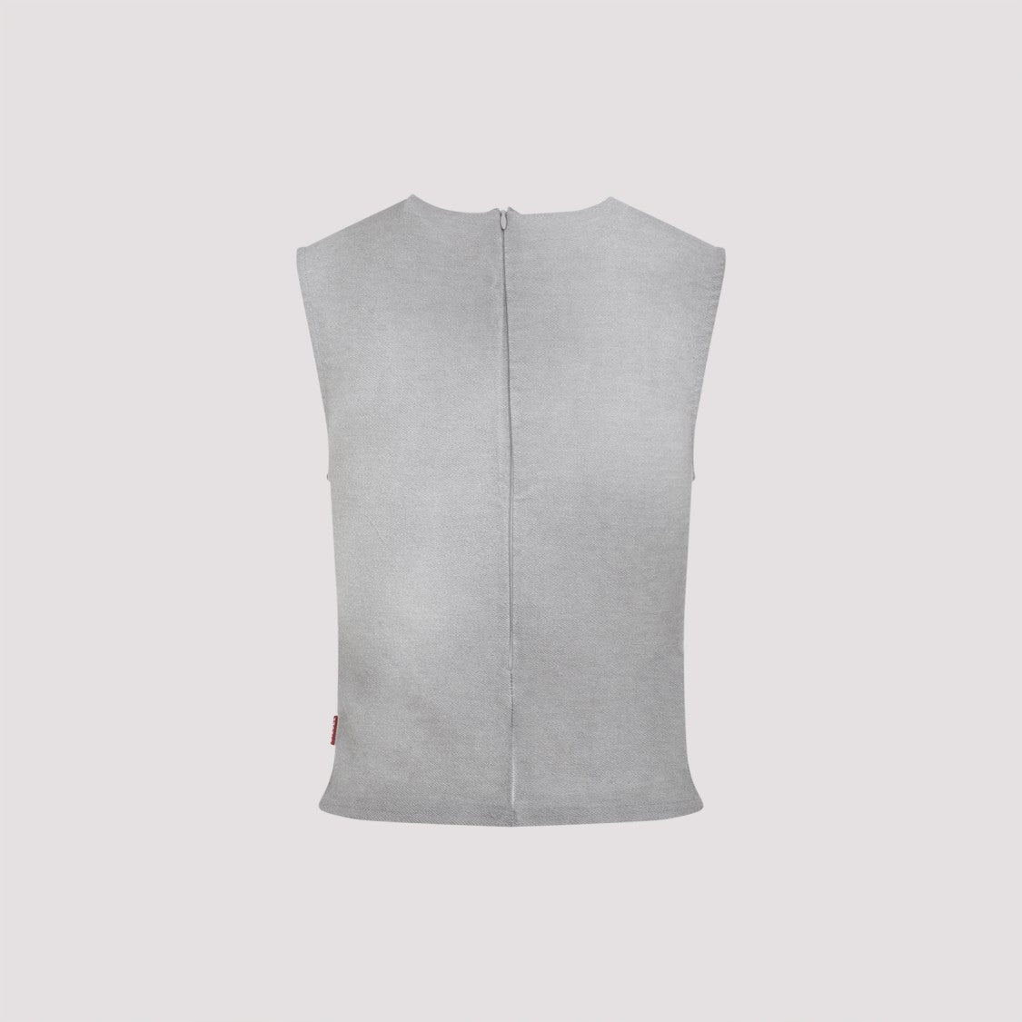 Diesel Distressed Sleeveless Top With Frayed Detail