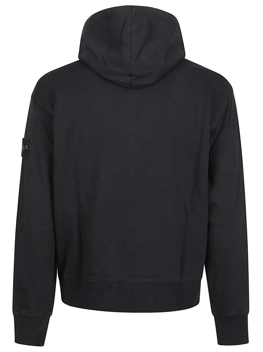 Stone Island Hooded Full-Zip Cotton Sweatshirt