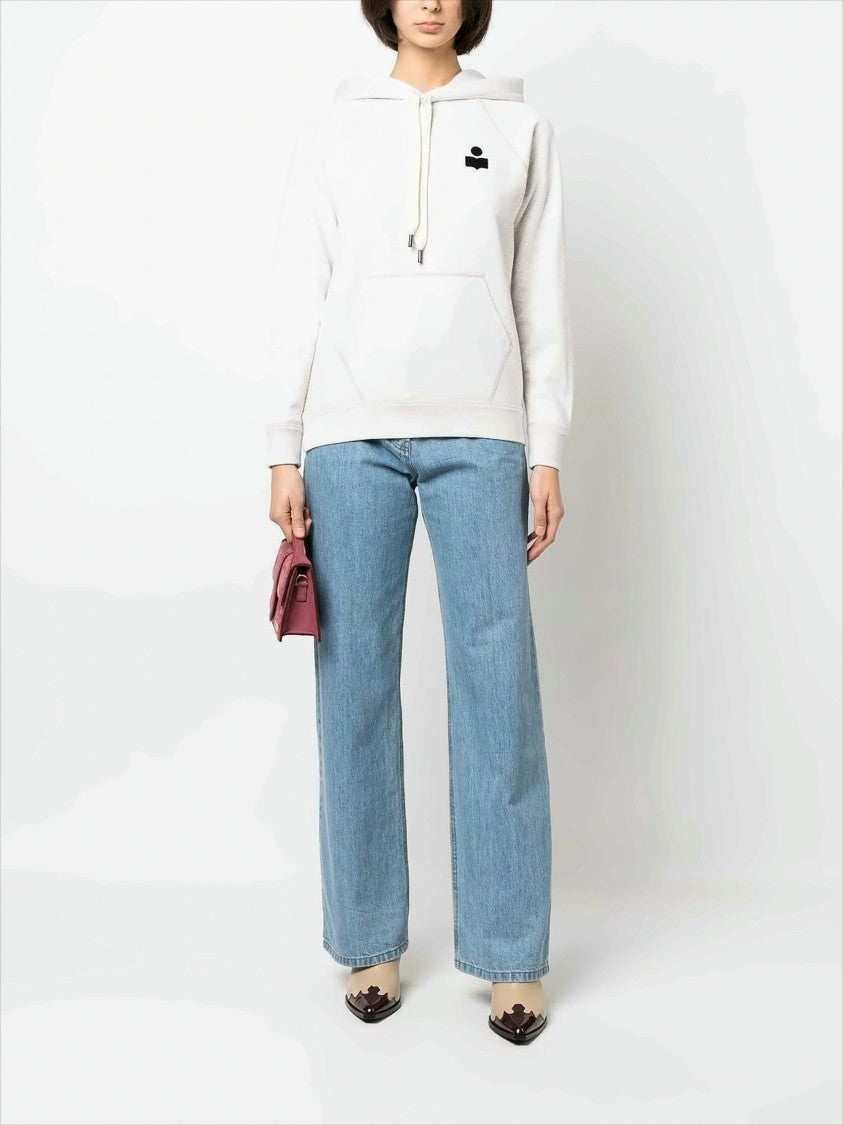 Isabel Marant Étoile Relaxed Fit Hoodie With Minimalist Design And Embroidered Logo