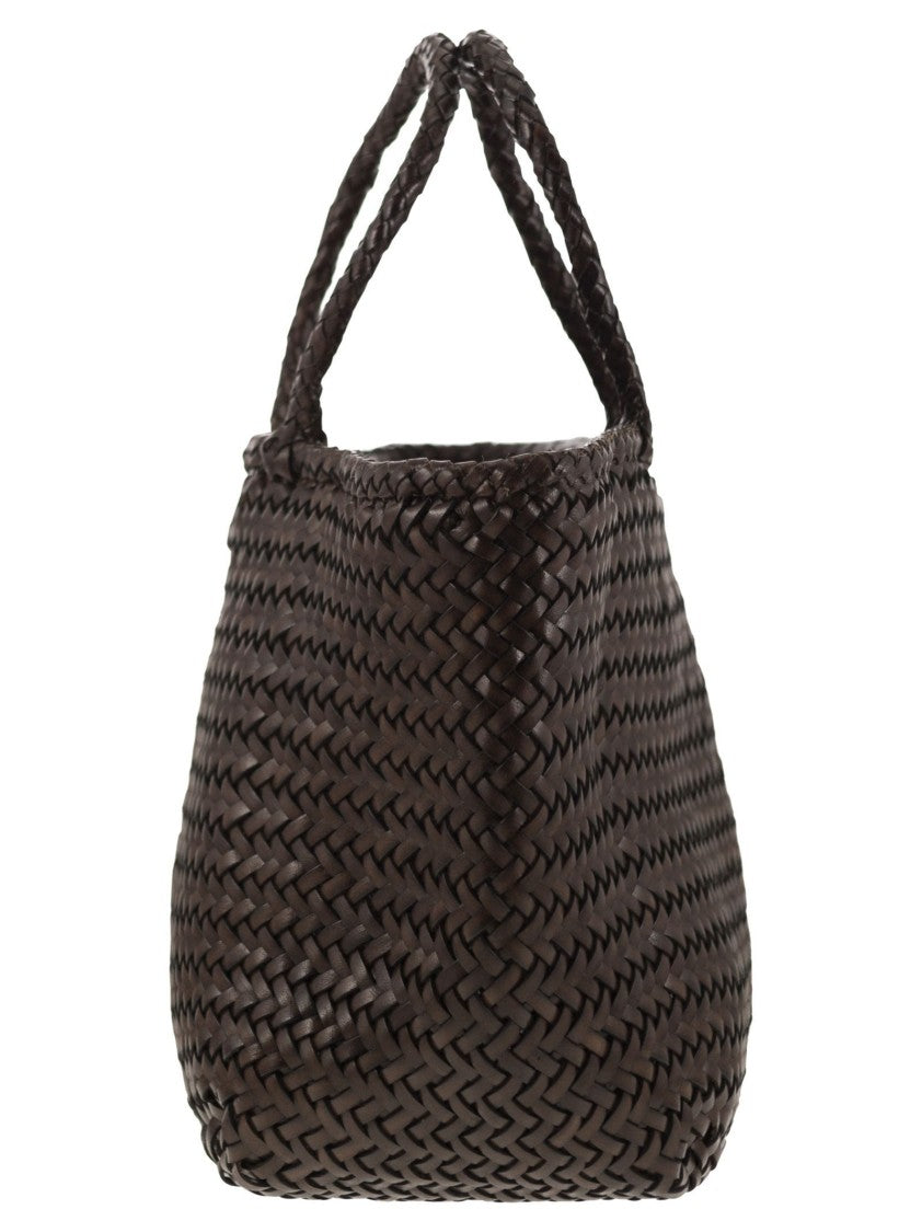 Dragon Grace Basket Small - Woven Leather Bag