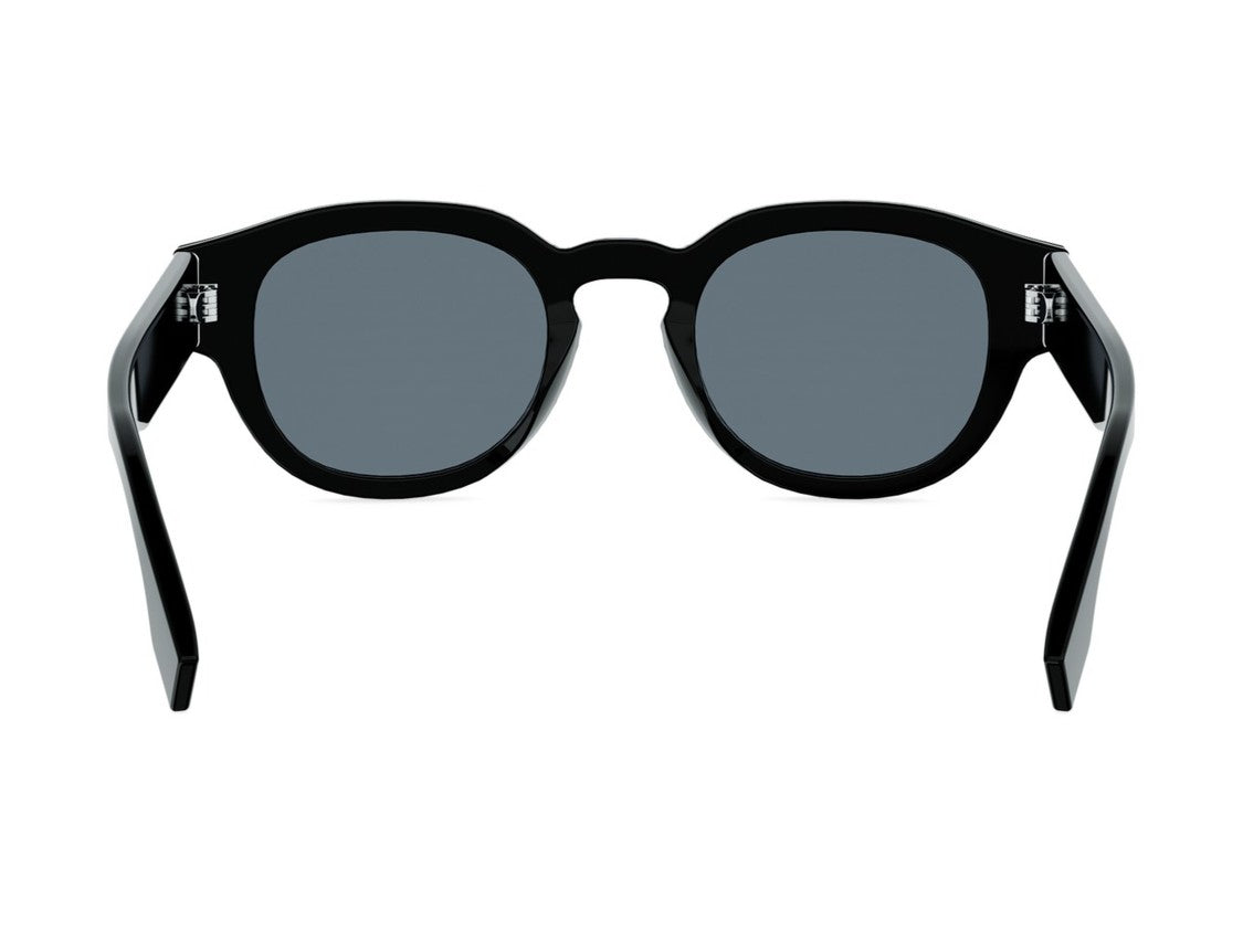 Fendi Fe40182i Glossy Bold Rounded Acetate Sunglasses