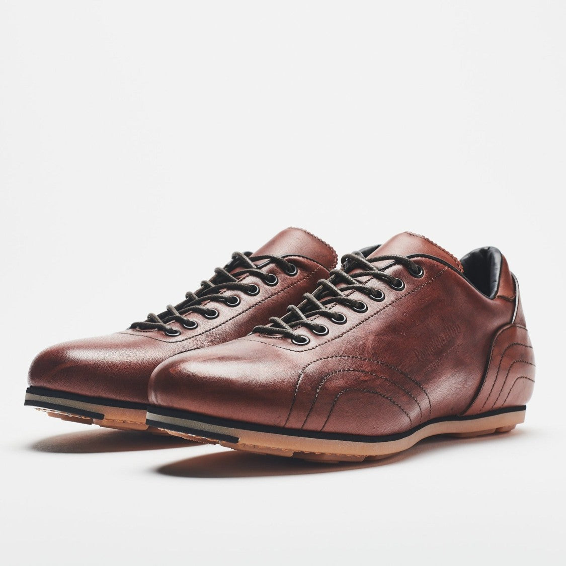 Pantofola D'oro Superleggera Brown Leather Classic Shoes