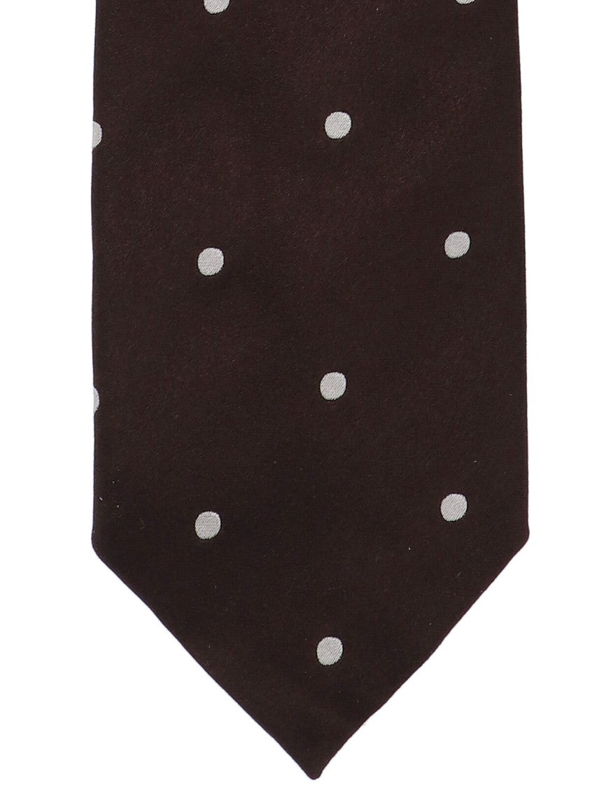 Tom Ford Brown Polka Dot Tie
