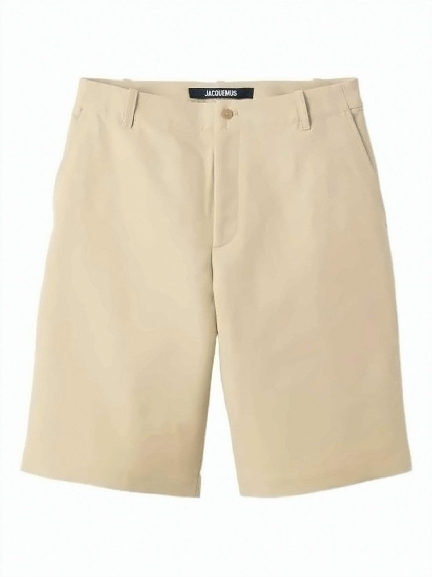 Jacquemus Mid-Length Tailored Shorts With Button Closure