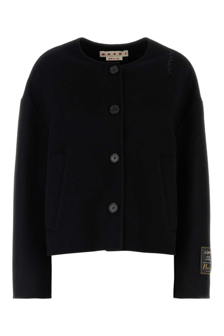 Marni Black Felt Blazer