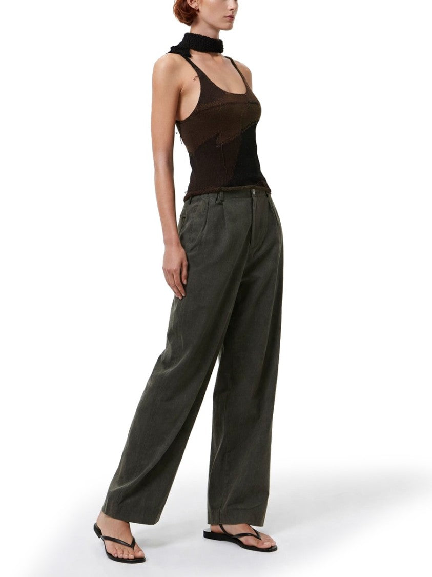 Our Legacy Dark Brown Organic Cotton Tank Top