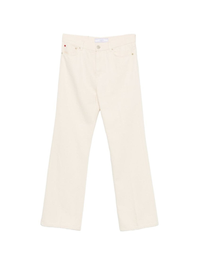 Seafarer Wide-Leg Appliqué 5-Pocket Jeans