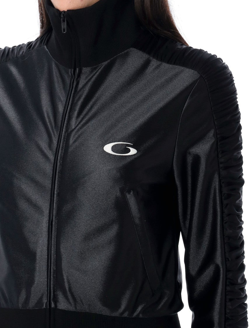 Balenciaga Draped Long Sleeve Tracksuit Jacket