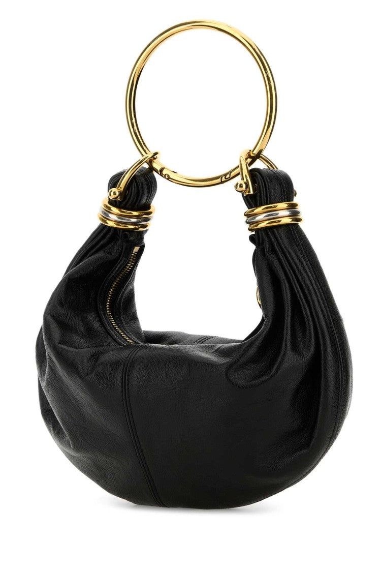 Chloé Black Leather Bracelet Handbag