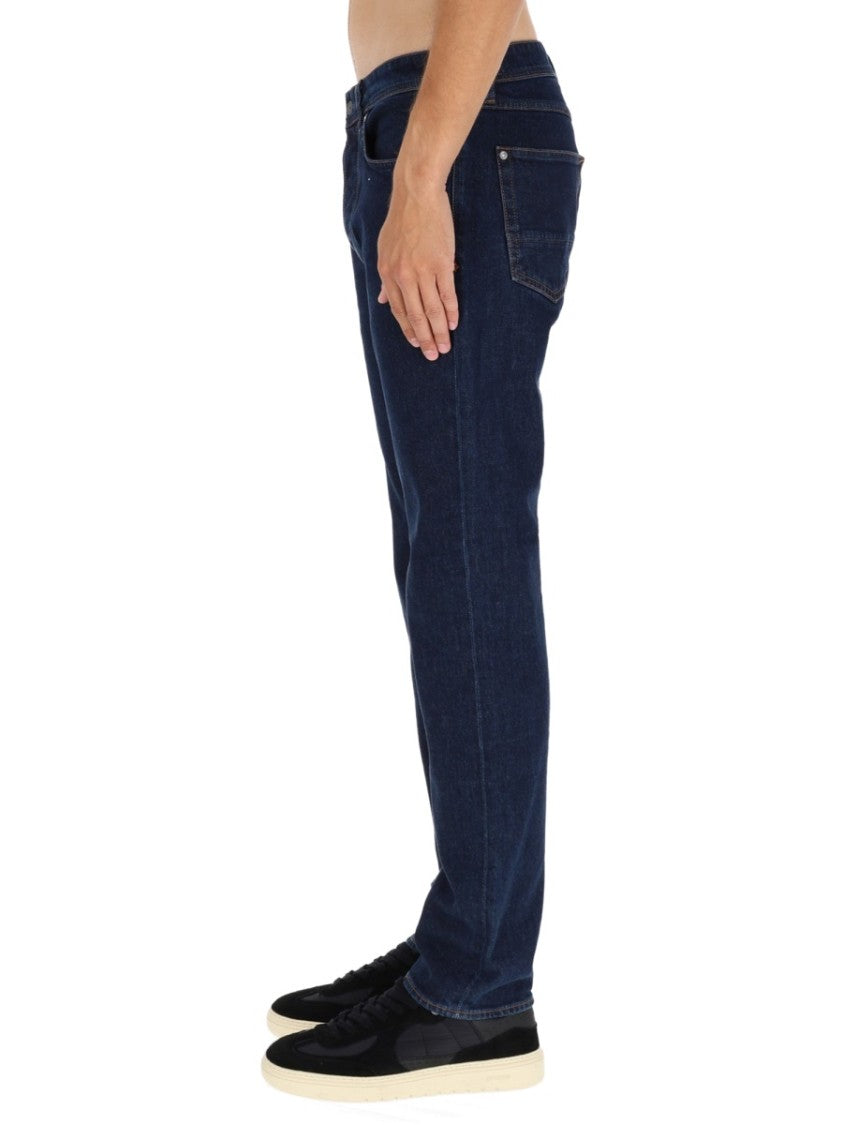 Stone Island Straight-Leg Denim Trousers With Mid-Rise Waist