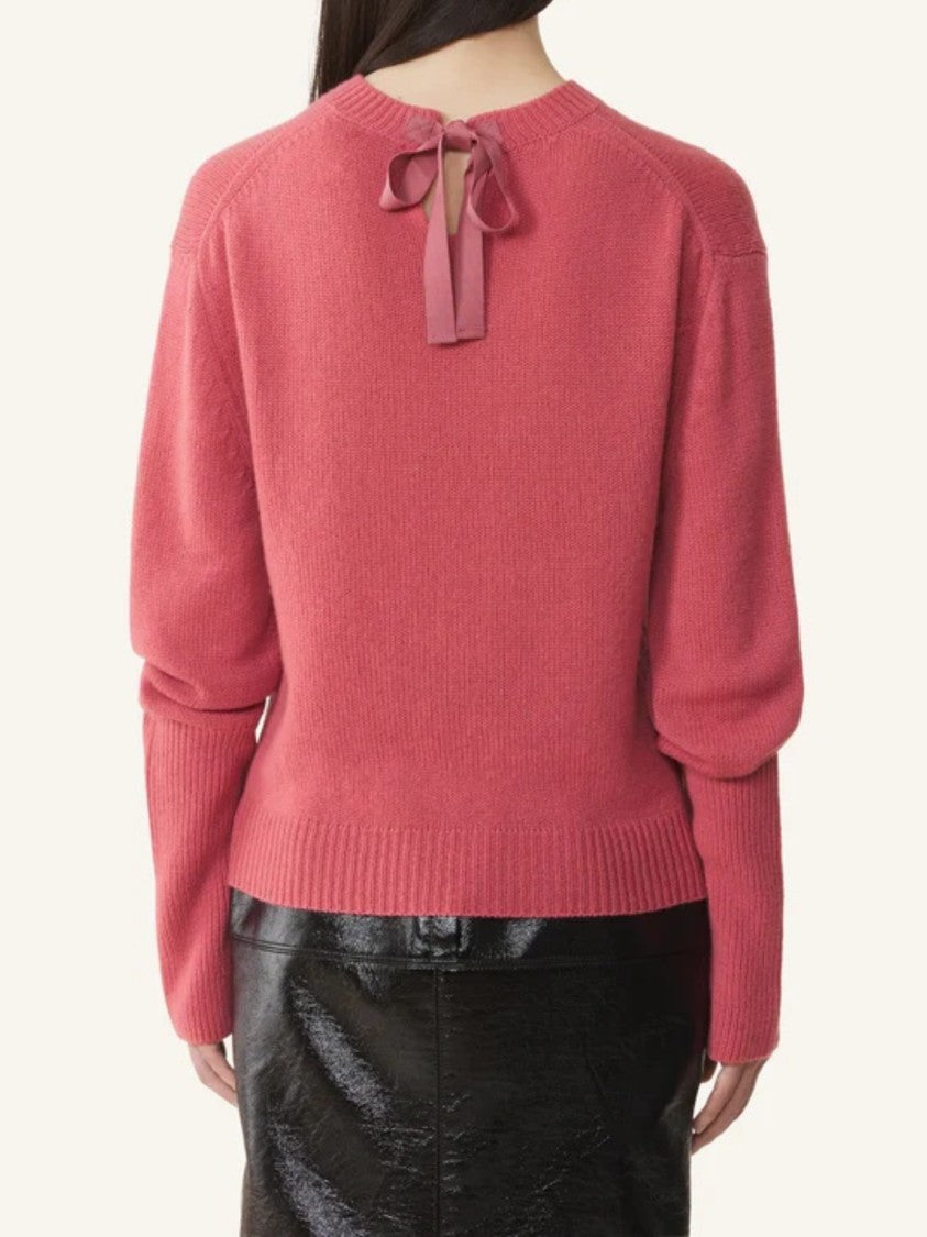 Lanvin Gros-Grain Knot Detail Cashmere Jumper