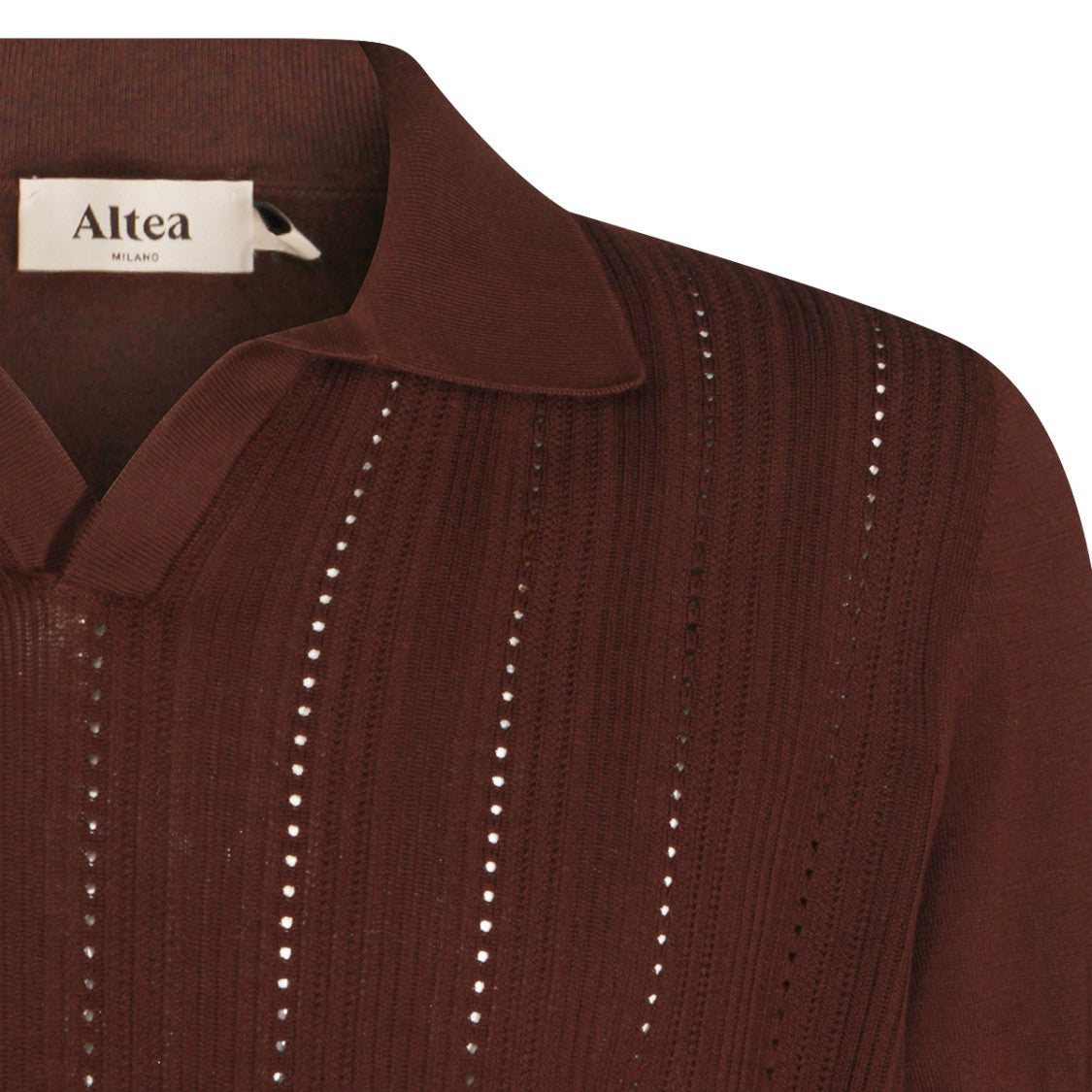 Altea Brown Cotton Polo Shirt Polo Shirt