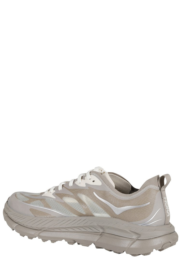 Hoka Brown Gray U Mafate Speed 4 Lite Mesh Polyester Sneakers