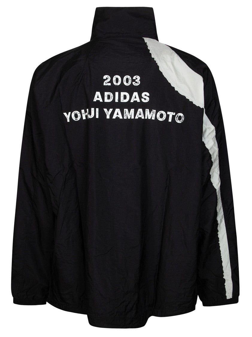 Y-3 Black Polyamide Diagonal Stripe Jacket
