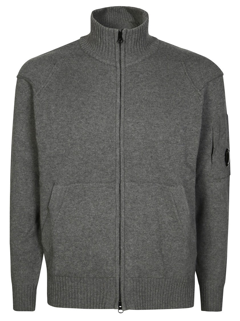 C.P. Company Knitwear Cardigan In Lambswool Grs