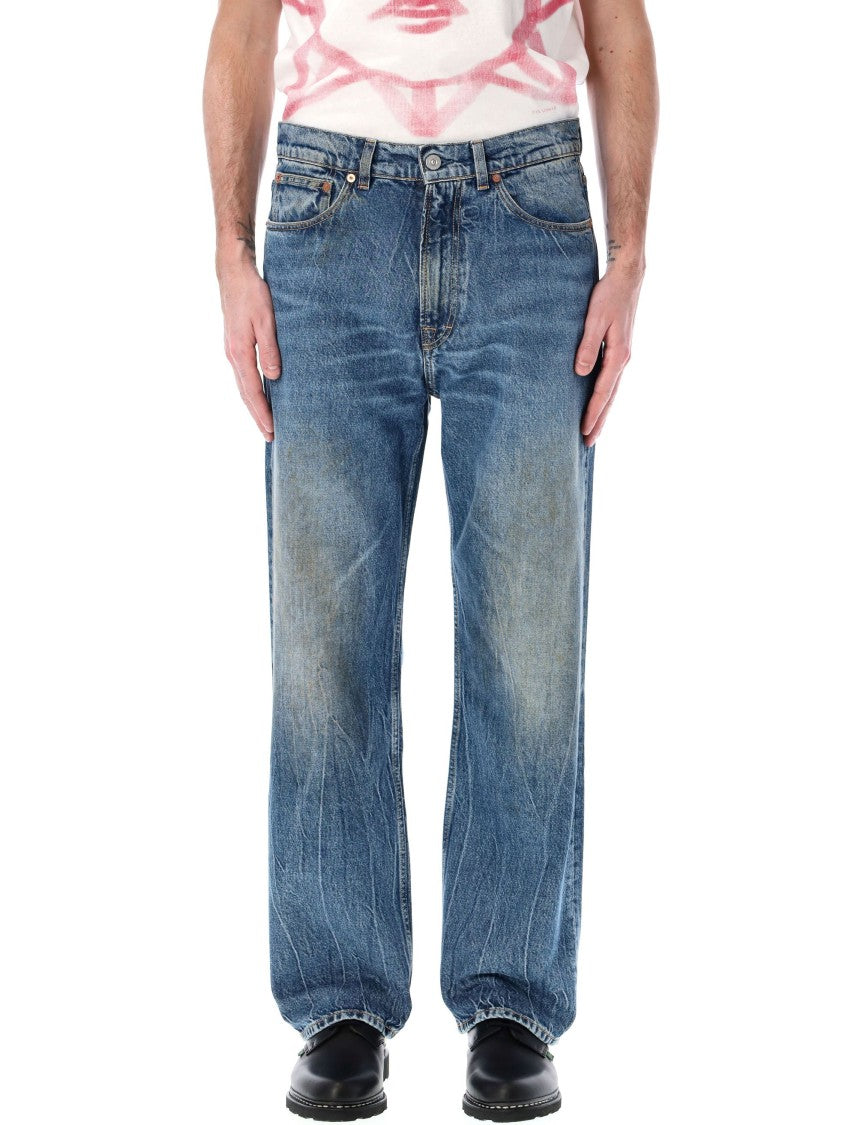 Our Legacy Third Cut Relaxed Fit Blue Jeans