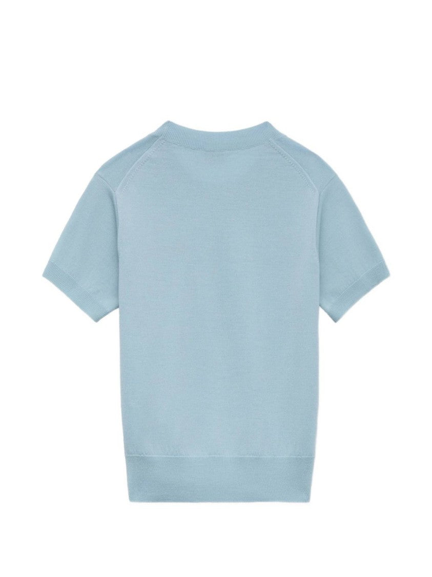 Kenzo Cropped Short-Sleeved Top With Ribbed Trim