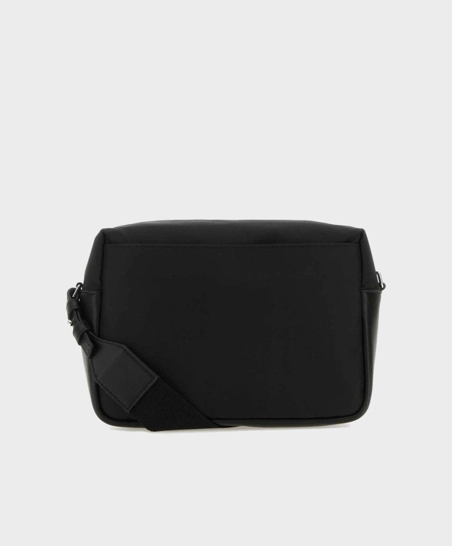 Alexander Mcqueen Compact Black Bag With Bold Mcqueen Lettering