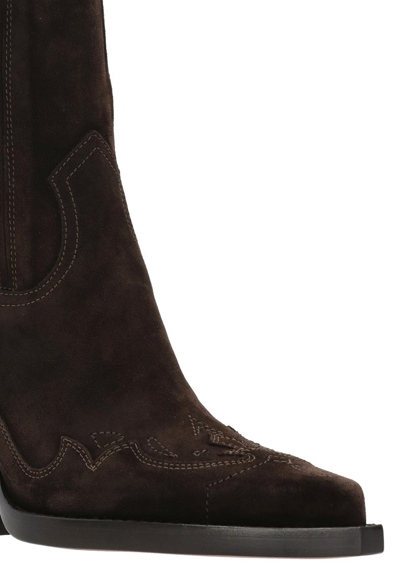 Paris Texas Brown Texas Arrowhead Suede Boots