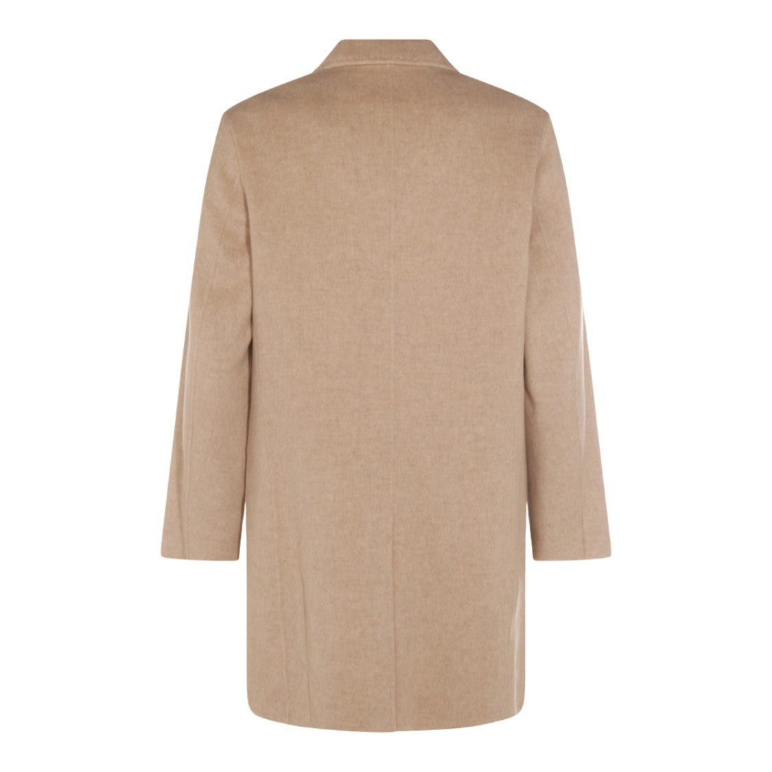 Montecore Tailored Beige Coat With Notched Lapel