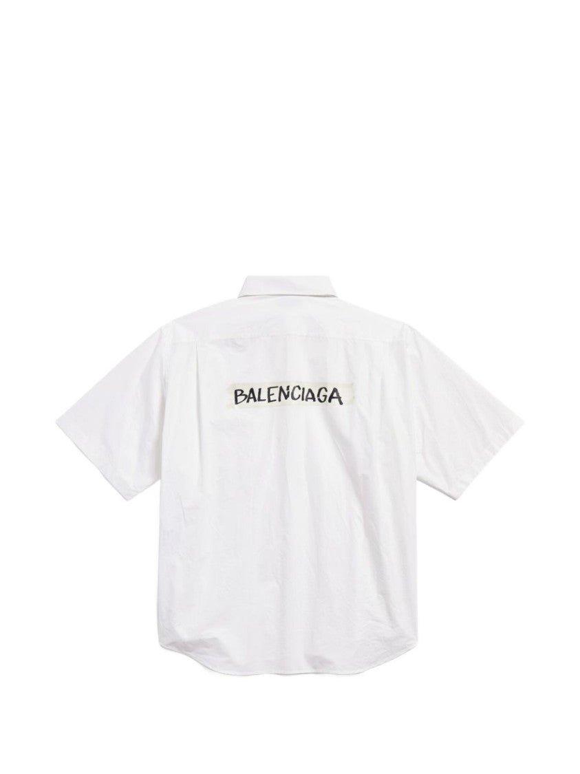 Balenciaga Casual Button-Up Shirt With Boxy Fit