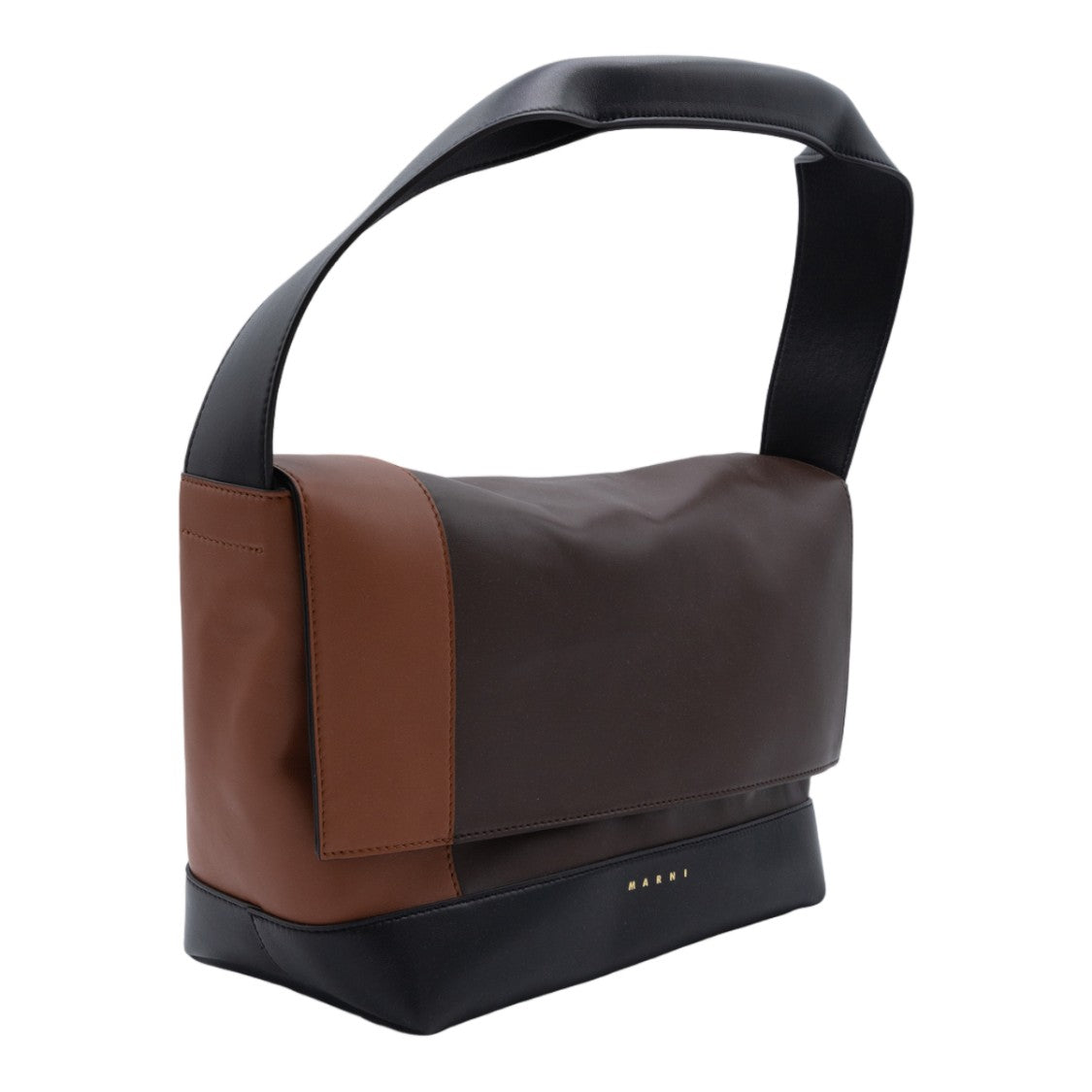 Marni Structured Rectangular Color-Block Bag With Flat Shoulder Strap