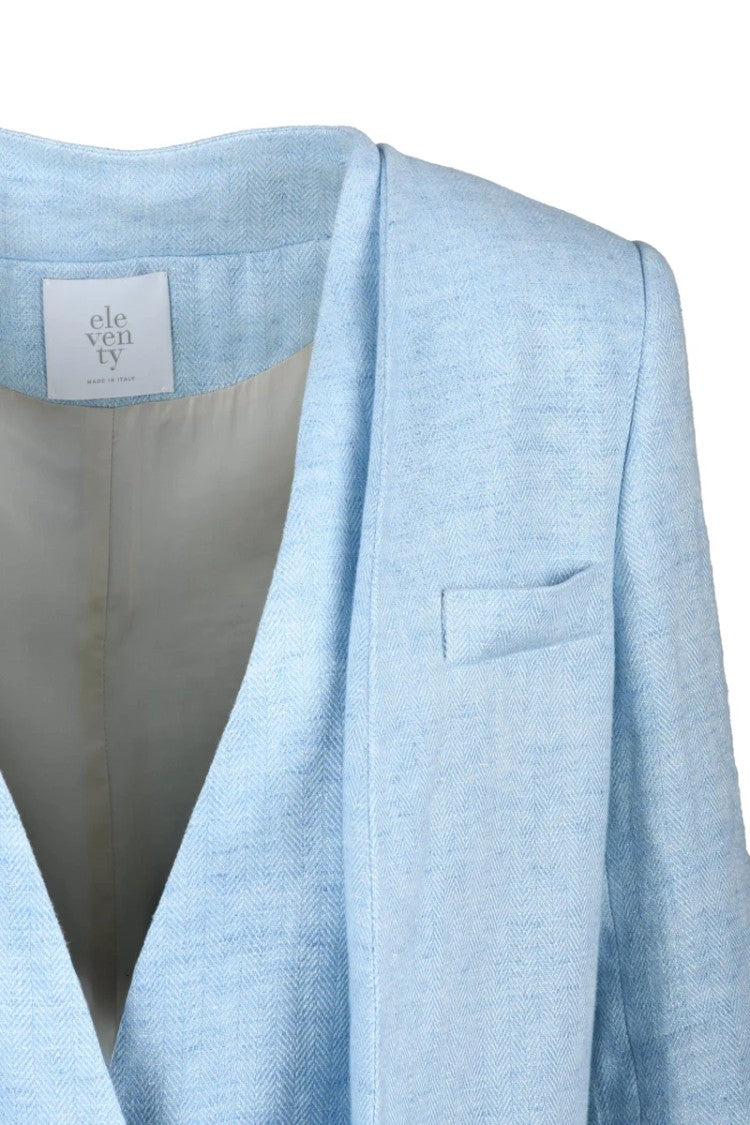 Eleventy Rounded Blue Jacket
