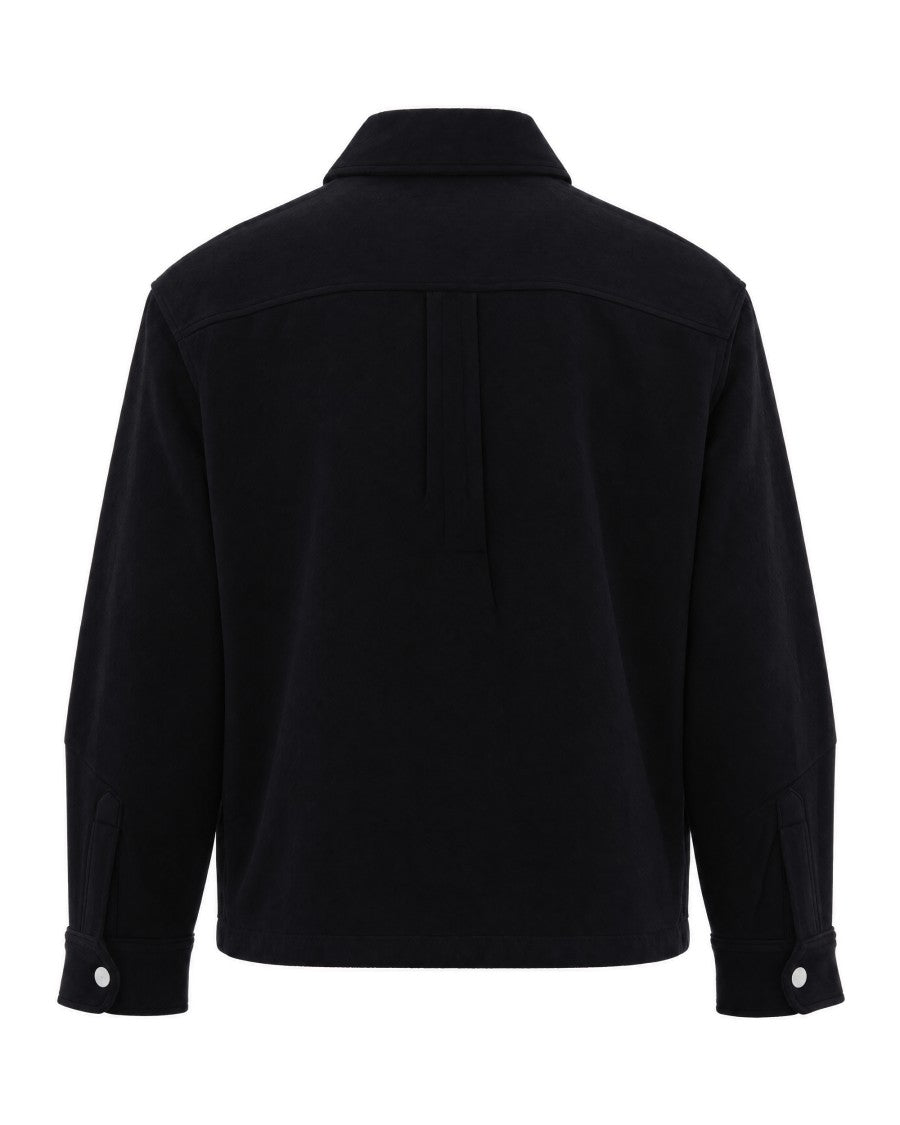 Carhartt Wip Black Atoka Unlined Brushed Wool-Blend Jacket