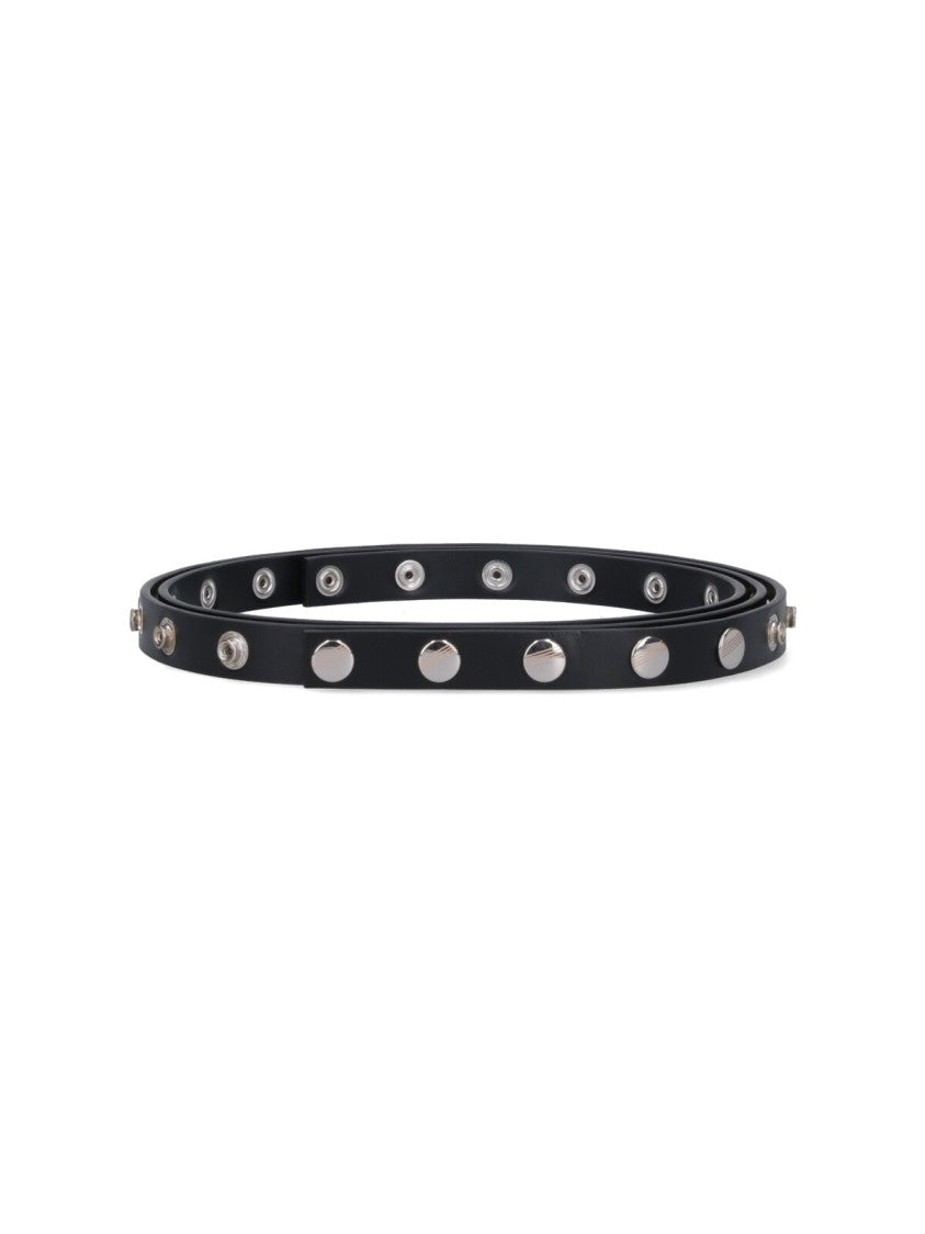 The Attico "Black" Studded Belt – Black