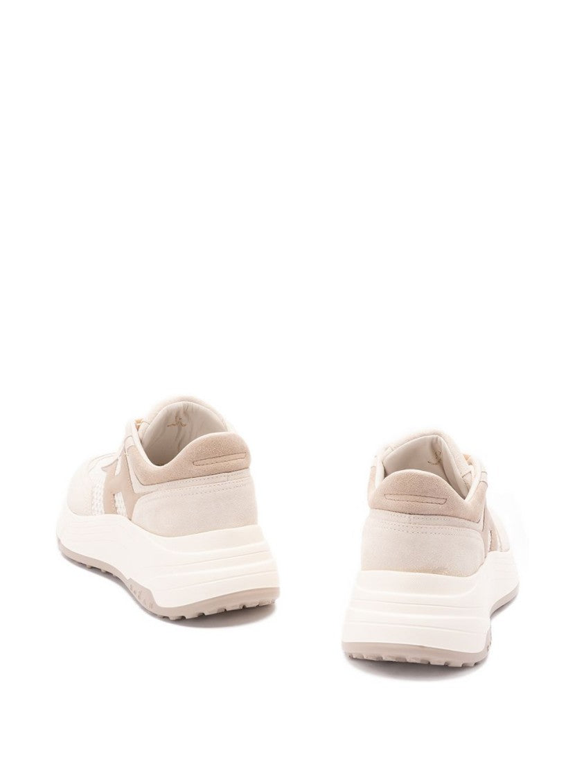 Hogan Contemporary Beige And Pink Sneakers