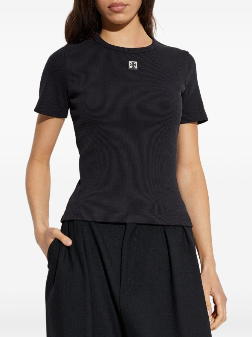 Tory Burch Fitted Crew Neck T-Shirt