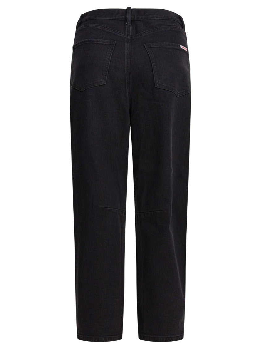 Self-Portrait Barrel Leg Jeans With High Waist
