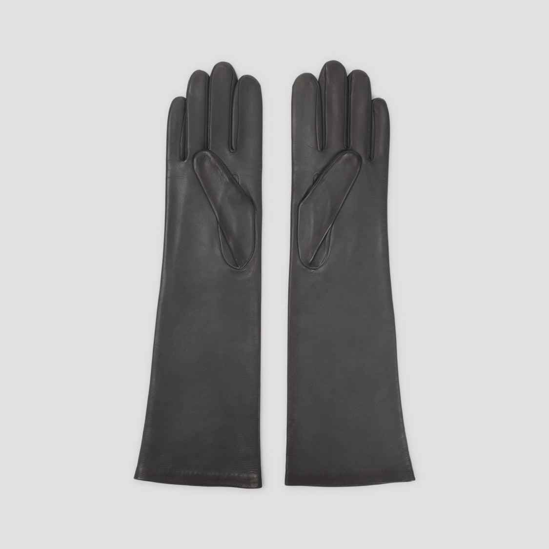 Mm6 By Maison Margiela Grey Ovine Leather Gloves