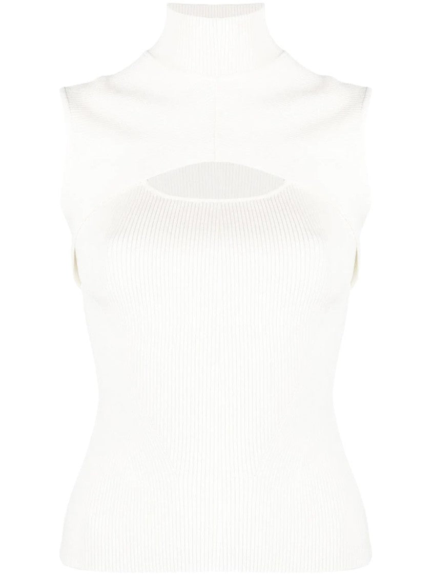 Jonathan Simkhai Turtleneck Cut Out Top
