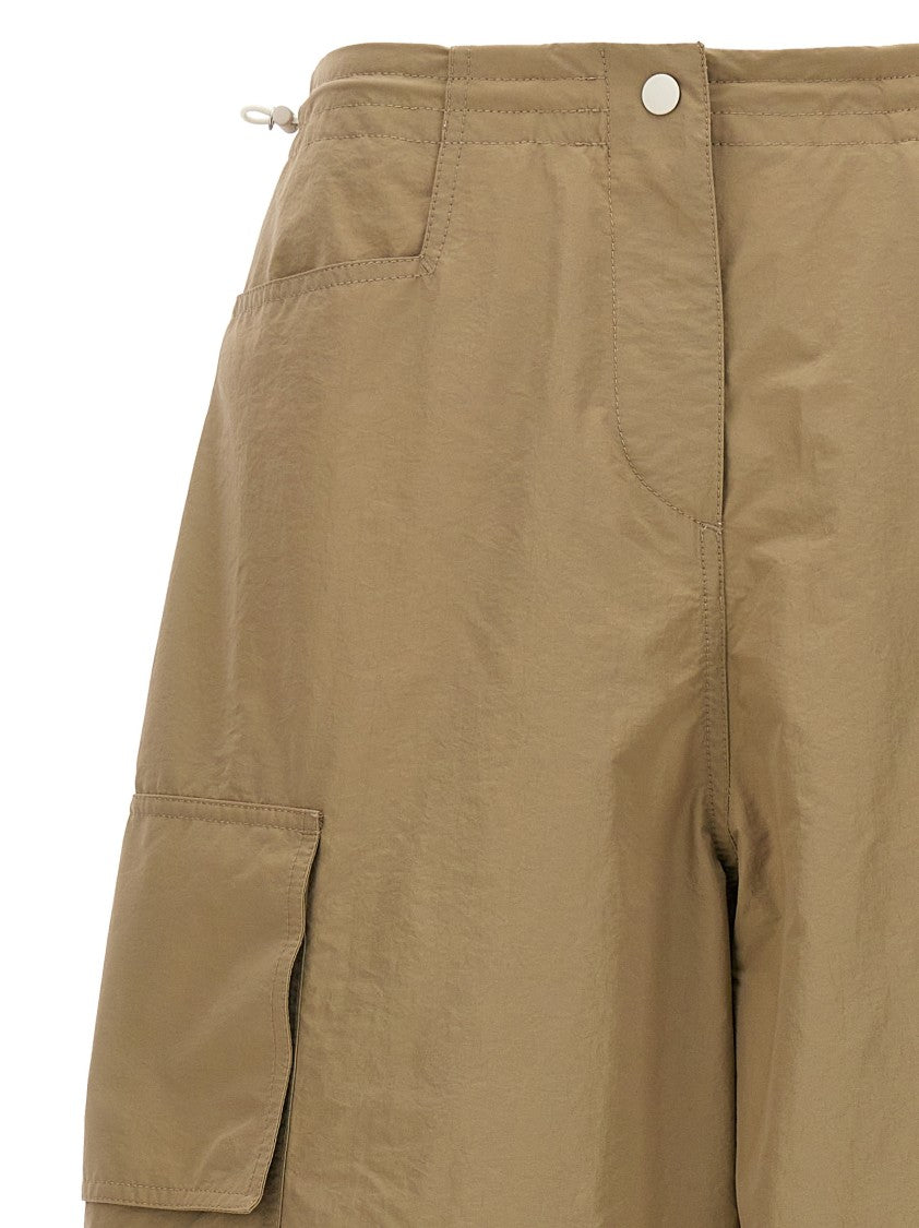 Palm Angels Lightweight Nylon Parachute Pants With Adjustable Cuffs