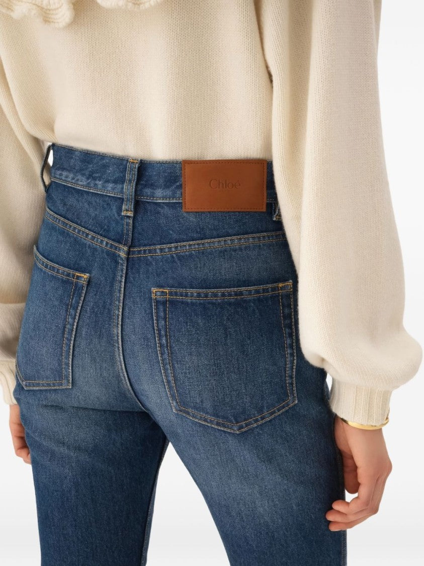 Chloé Mid-Length Denim Jeans
