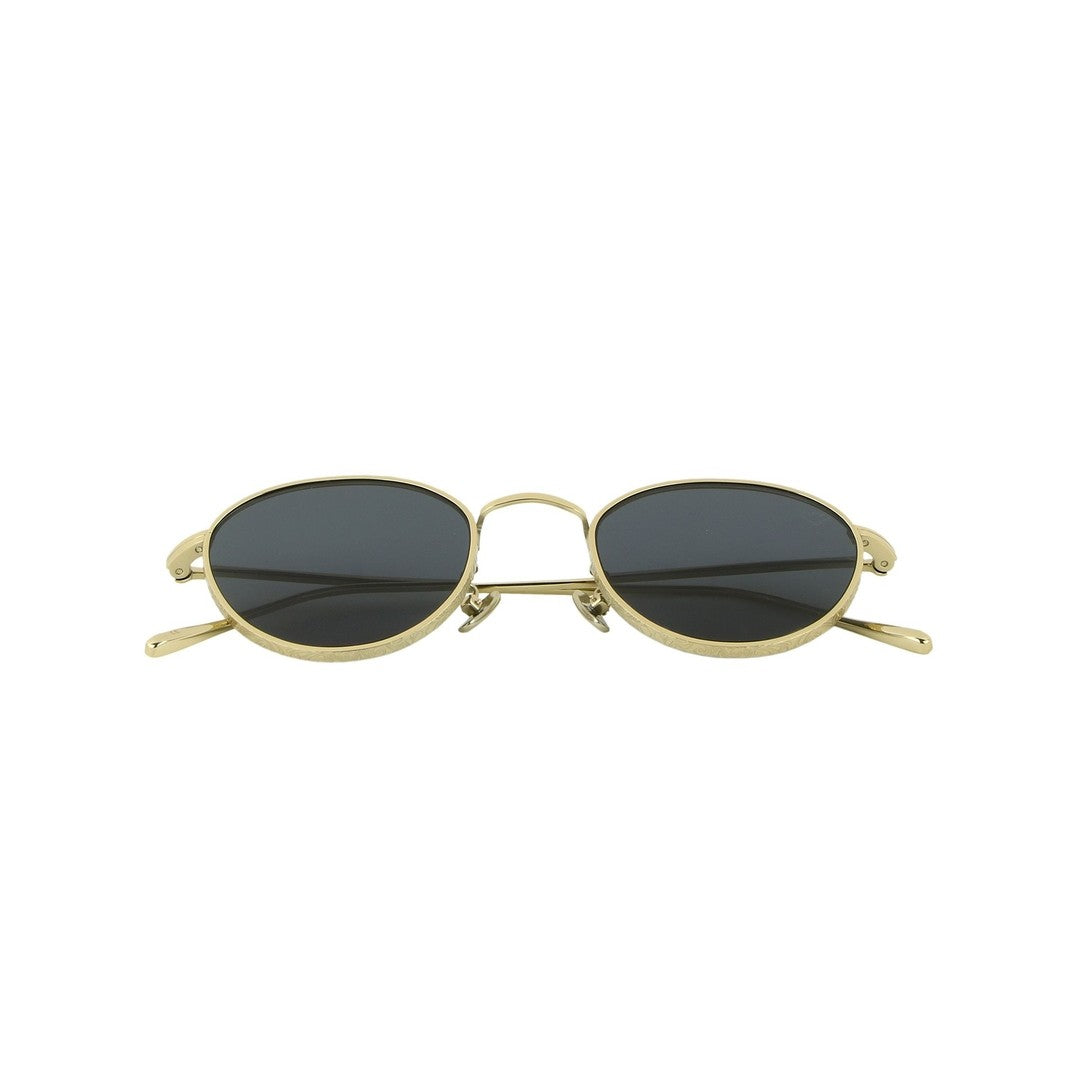 Spektre Arkel Gold Metal Frame Oval Sunglasses With Adjustable Nose Pads