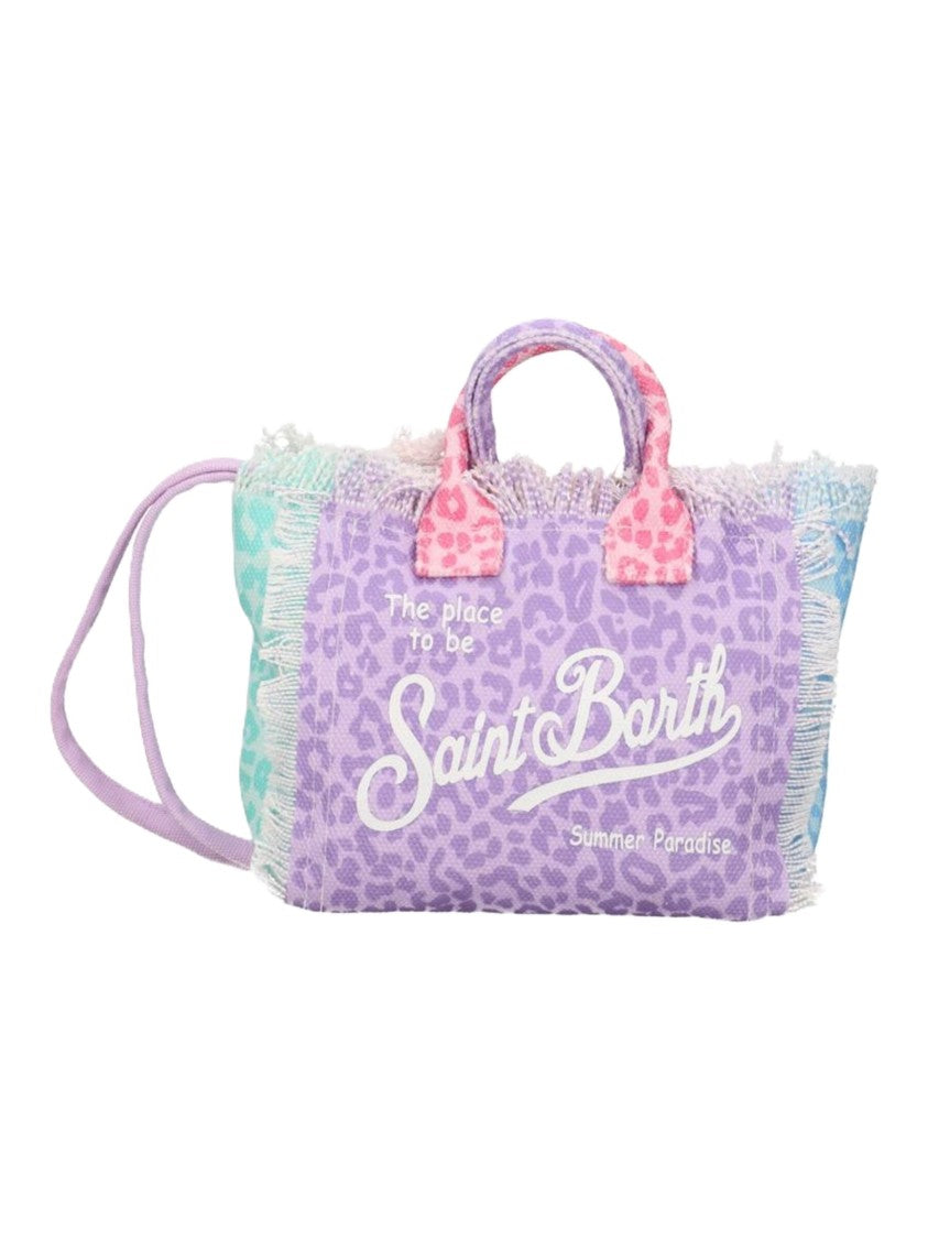 Mc2 Saint Barth Pastel Leopard Print Rectangular Tote Bag