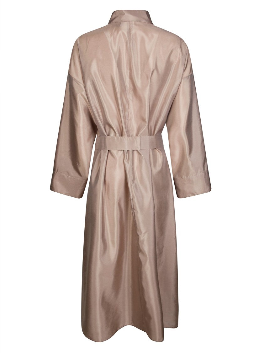 Max Mara Smmanna Shiny Belted Shirt Dress