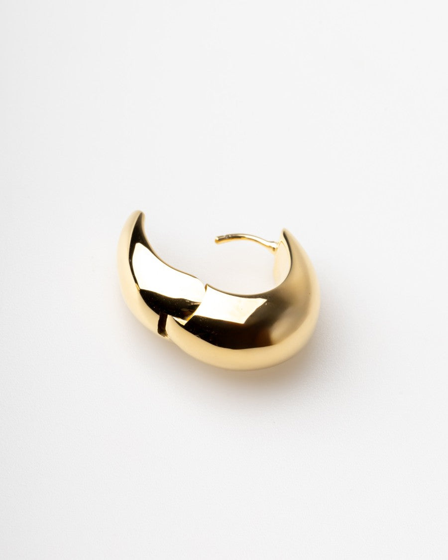 Tom Wood Ice Hoops Medium Gold