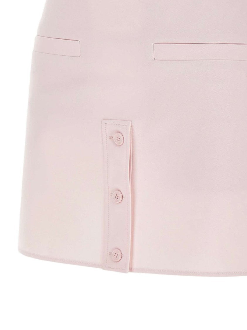 Courrèges Pastel Pink Mini Skirt With High Waist